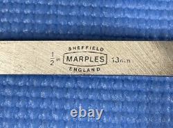 Vintage MARPLES Socket Firmer Chisel Set of 4 with Scratch Awl Made in England
