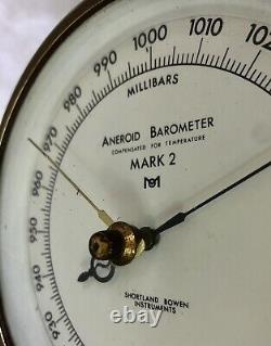 Vintage MK2 Barrel Barometer, RAF, Military Meteorology Office, Shortland Bowen