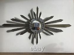 Vintage Metamec 1960's Starburst Wall Clock Retro, made in England