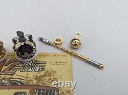 Vintage Miniature Crown Jewel Collection THE CORONATION SET Crown Scepter Orb