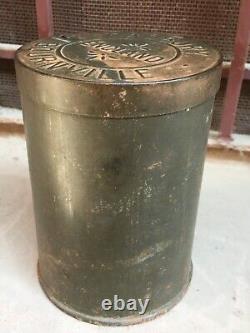 Vintage Old Cadbury Bournville Rustic Iron Adv Tin Box Collectible England