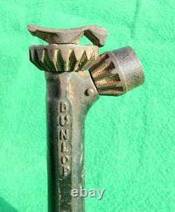 Vintage Old Collectible Solid Cast Iron Dunlop Jack LJ4 Pat. 184726 England Made