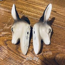 Vintage Pair W R Midwinter Burselm Fawns Deer Heads Wall Mounted Plaques England