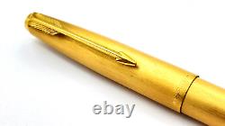 Vintage Parker 61 Cirrus Fountain Pen In Gift Box 14k Medium Nib Made In England