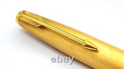 Vintage Parker 61 Cirrus Fountain Pen In Gift Box 14k Medium Nib Made In England