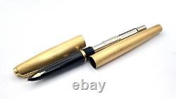 Vintage Parker 61 Cirrus Fountain Pen In Gift Box 14k Medium Nib Made In England