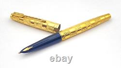 Vintage Parker 61 Cumulus Fountain Pen In Original Box 14k Medium Nib England