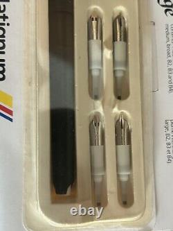 Vintage Platignum Pen Set 6 Nibs, Made In England