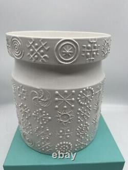Vintage Portmeirion Totem Large White Jar Designed By Susan Williams-Ellis 60's
