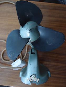 Vintage Retro Classic 8 Metal Desk Fan Electric Fan Co EFC 1958 Made in England