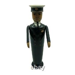 Vintage Robin & Nell Dale Wooden Stump Doll Harrods Captain QE2 England Number 7