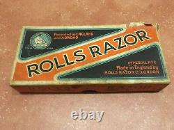 Vintage Rolls Razor Imperial No. 2 Made In England with Original Box Instructions