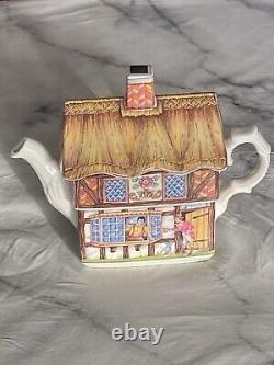 Vintage Sadler Country Village Made In England Cottage Teapot RARE