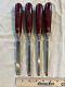 Vintage Set Of 4 Robert Sorby Heavy Duty Chisels Made In England