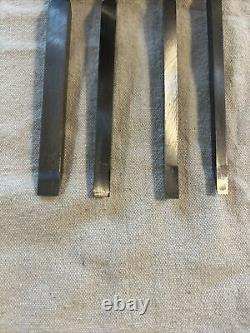 Vintage Set Of 4 Robert Sorby Heavy Duty Chisels Made In England