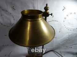 Vintage W. Redman Brass Adjustable Desk Table Lamp Light Working Made In England