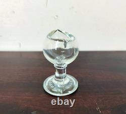 Vintage W T. M. Clear Glass Eye Wash Cup Ocular Care Collectible England G693