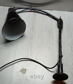 Vintage Walligraph desk lamp England 1930's anglepoise style black lamp