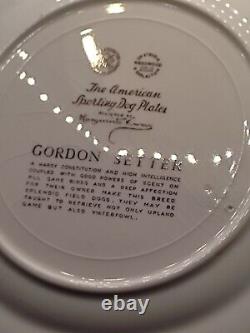 Wedgwood Marguerite Kirmse American Sporting Dog Plates Gordon Setter 27,5 Cm